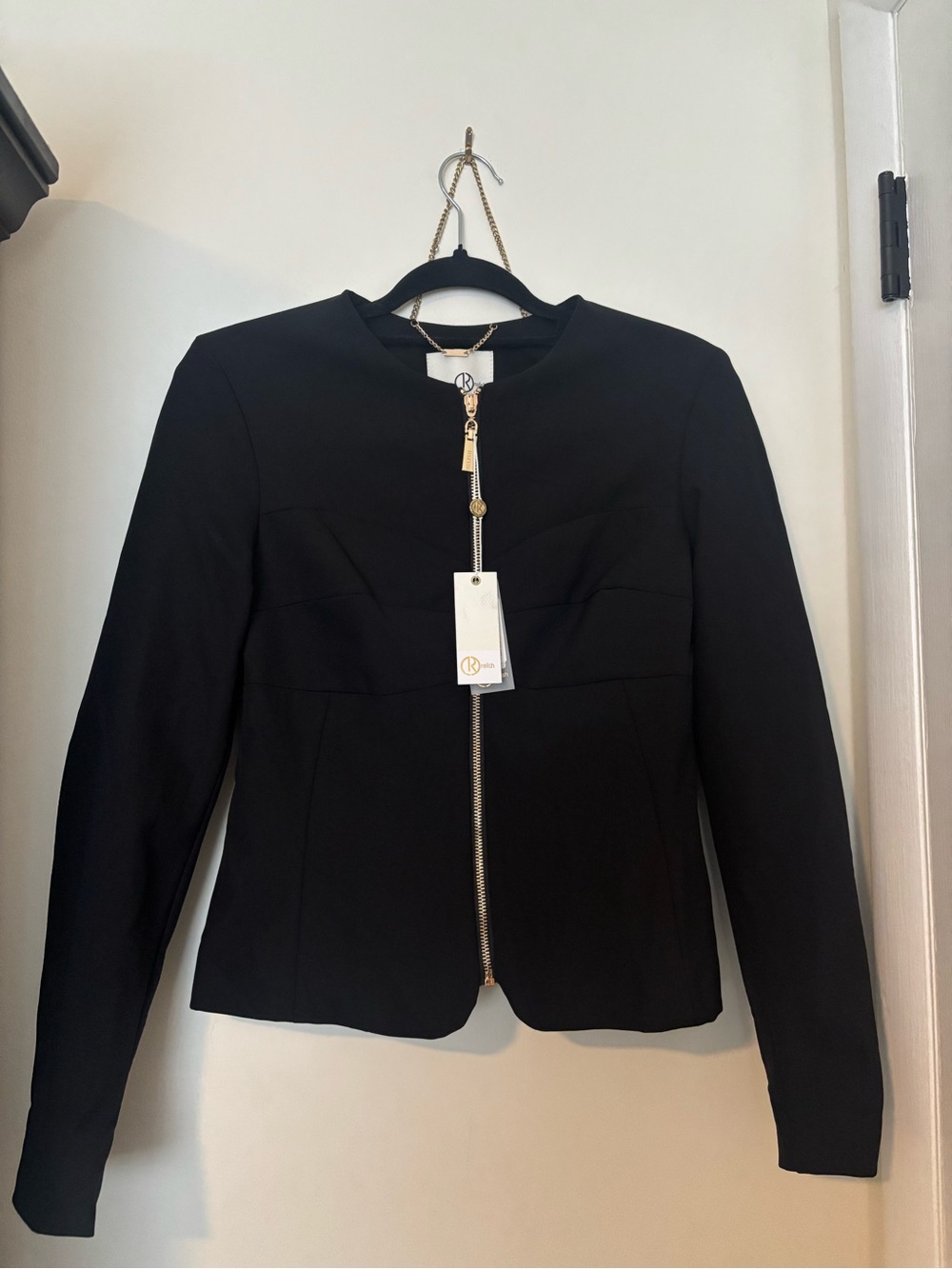 RELISH Black Zip-Front Tailored Jacket
